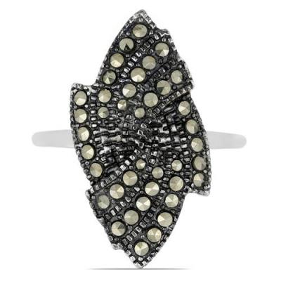 BUY 925 SILVER NATURAL AUSTRIAN MARCASITE GEMSTONE STYLISH RING 